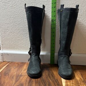 Nike Air Cole Haan Women’s Black Suede 15” Boots 5.5 US